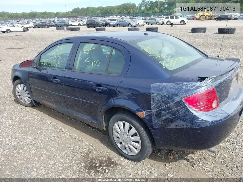 2008 Chevrolet Cobalt Lt VIN: 1G1AL58F087190413 Lot: 45439564
