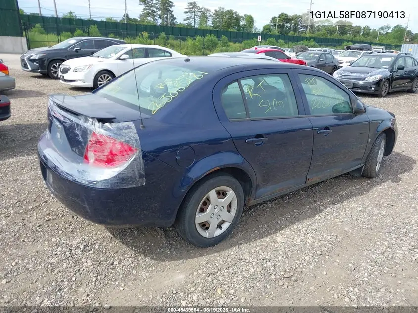 2008 Chevrolet Cobalt Lt VIN: 1G1AL58F087190413 Lot: 45439564