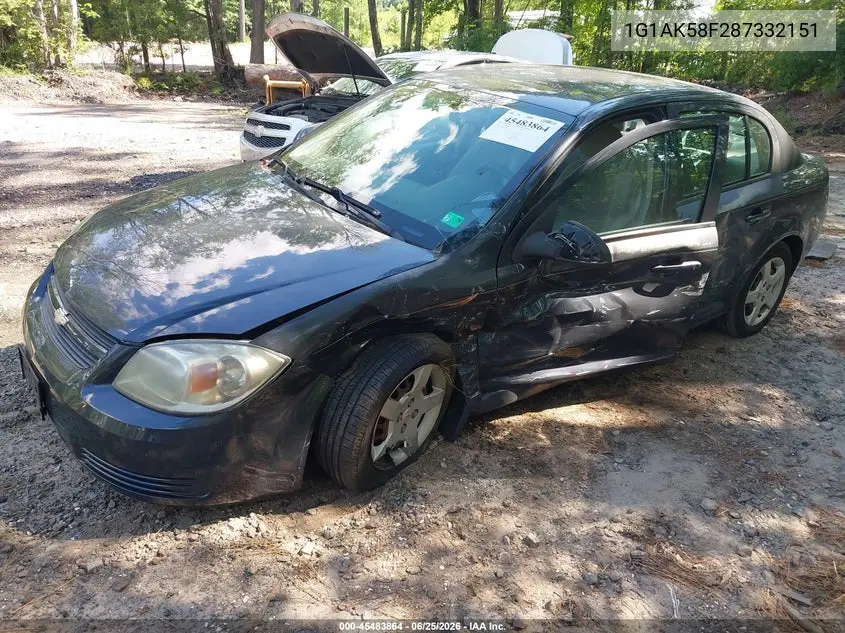 2008 Chevrolet Cobalt Ls VIN: 1G1AK58F287332151 Lot: 45483864