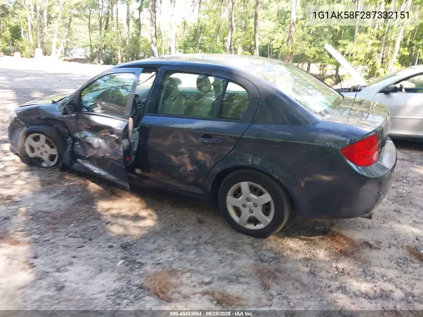 2008 Chevrolet Cobalt Ls VIN: 1G1AK58F287332151 Lot: 45483864