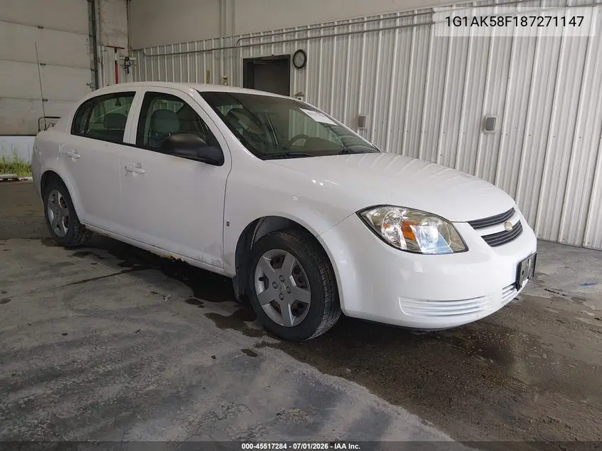 2008 Chevrolet Cobalt Ls VIN: 1G1AK58F187271147 Lot: 45517284