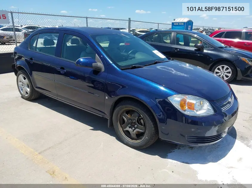 2008 Chevrolet Cobalt Lt VIN: 1G1AL58F987151500 Lot: 45544388