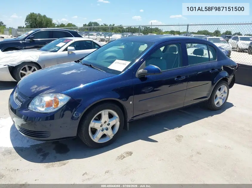 2008 Chevrolet Cobalt Lt VIN: 1G1AL58F987151500 Lot: 45544388