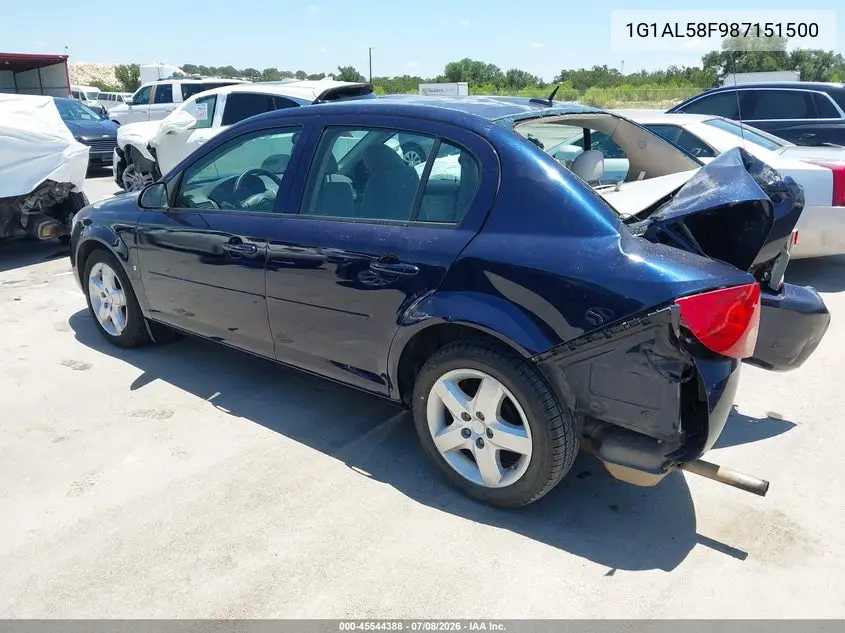 2008 Chevrolet Cobalt Lt VIN: 1G1AL58F987151500 Lot: 45544388