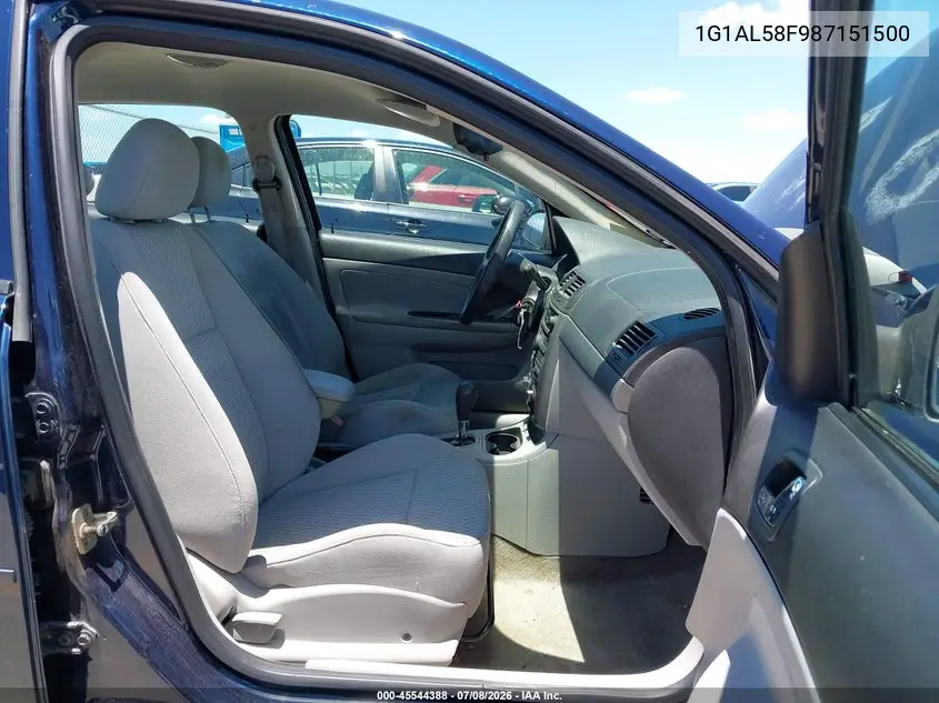 2008 Chevrolet Cobalt Lt VIN: 1G1AL58F987151500 Lot: 45544388