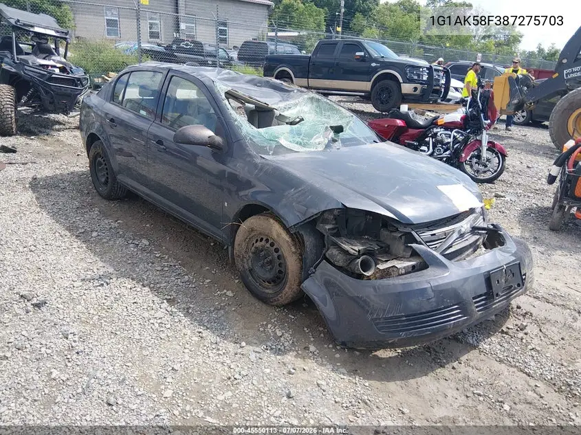 2008 Chevrolet Cobalt Ls VIN: 1G1AK58F387275703 Lot: 45550113