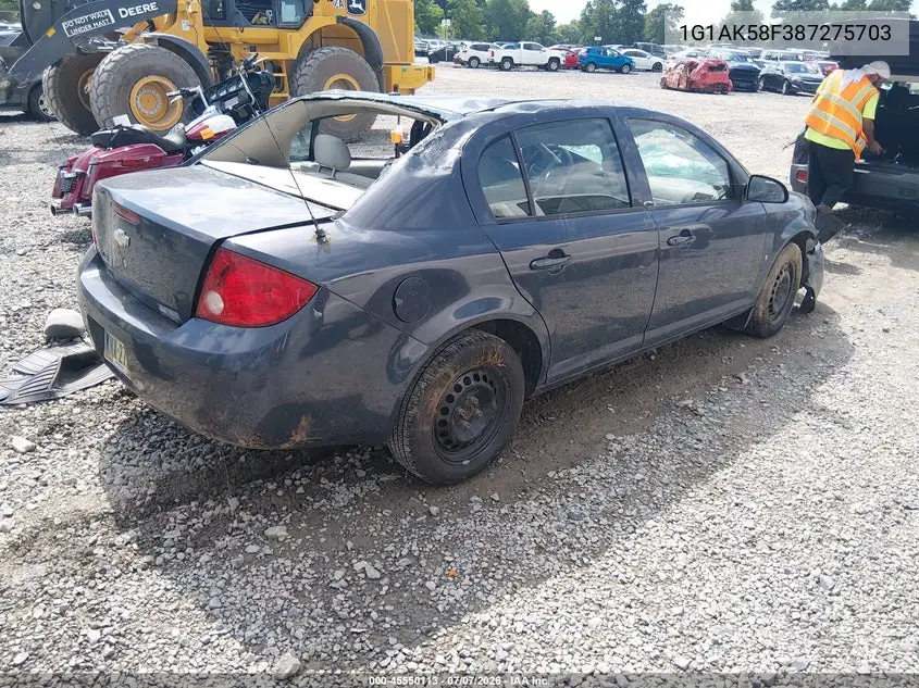 2008 Chevrolet Cobalt Ls VIN: 1G1AK58F387275703 Lot: 45550113