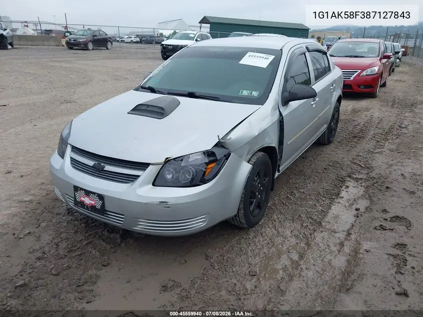 2008 Chevrolet Cobalt Ls VIN: 1G1AK58F387127843 Lot: 45559940