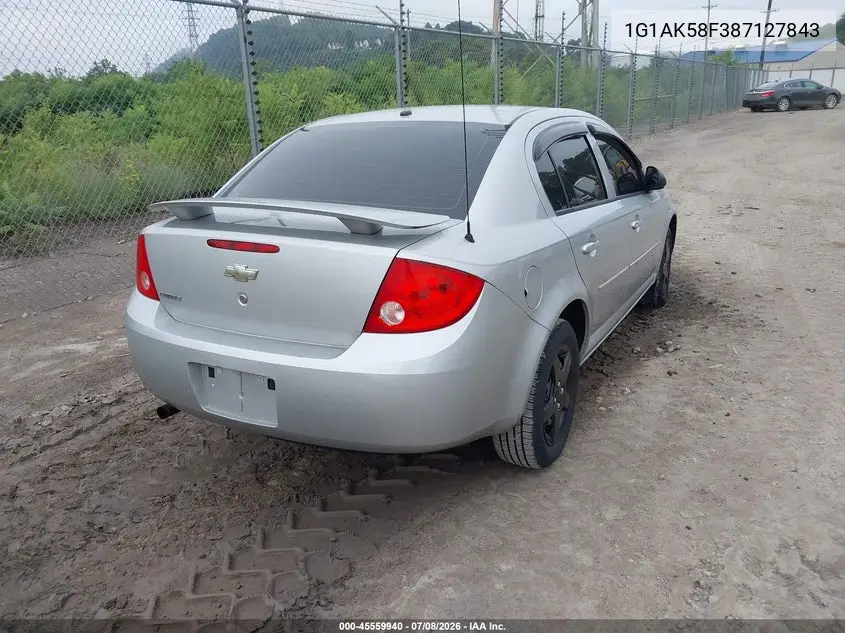 2008 Chevrolet Cobalt Ls VIN: 1G1AK58F387127843 Lot: 45559940