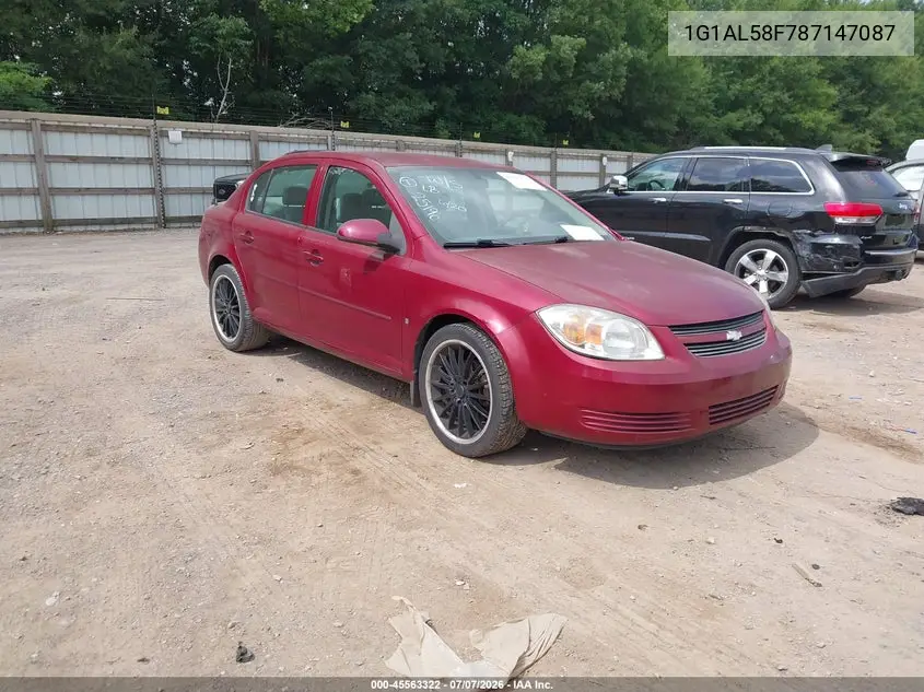 2008 Chevrolet Cobalt Lt VIN: 1G1AL58F787147087 Lot: 45563322