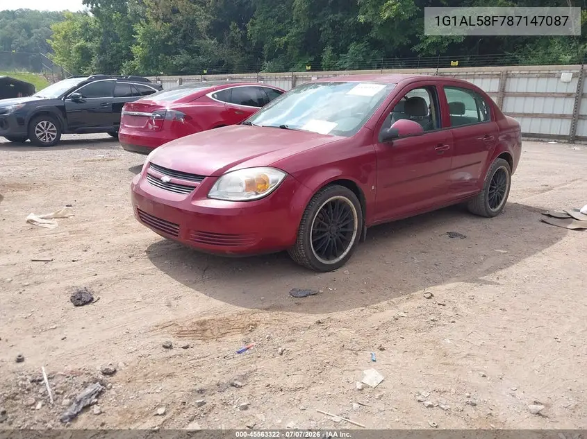 2008 Chevrolet Cobalt Lt VIN: 1G1AL58F787147087 Lot: 45563322