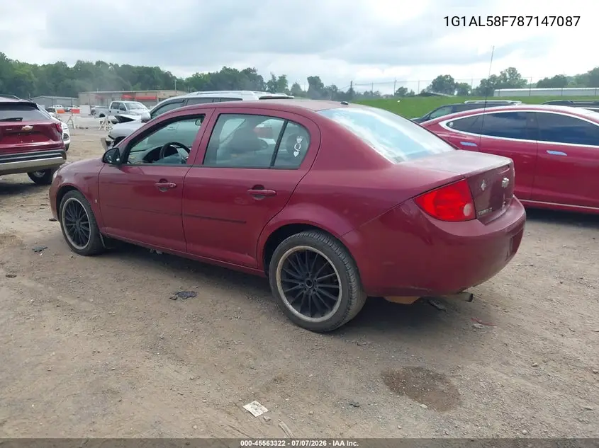 2008 Chevrolet Cobalt Lt VIN: 1G1AL58F787147087 Lot: 45563322