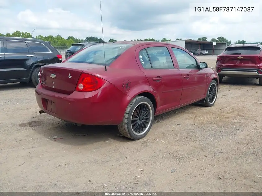 2008 Chevrolet Cobalt Lt VIN: 1G1AL58F787147087 Lot: 45563322