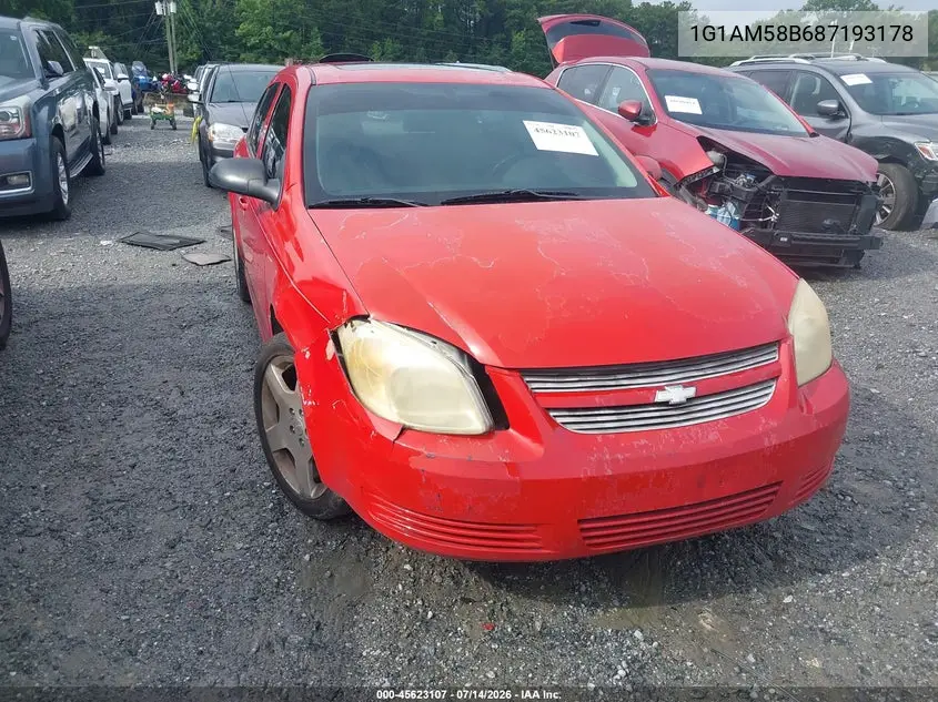 2008 Chevrolet Cobalt Sport VIN: 1G1AM58B687193178 Lot: 45623107