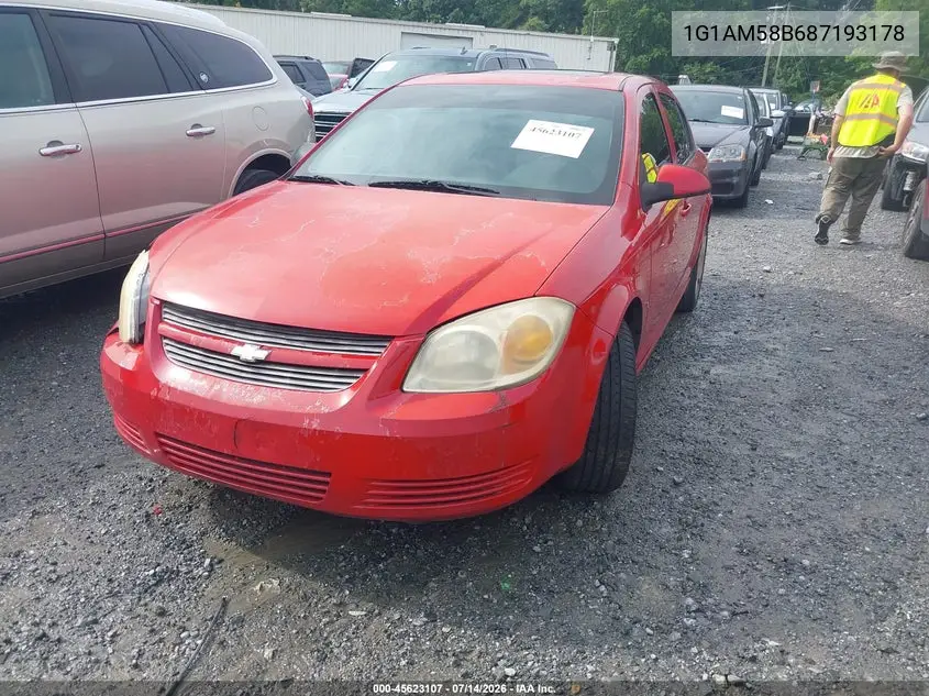 2008 Chevrolet Cobalt Sport VIN: 1G1AM58B687193178 Lot: 45623107