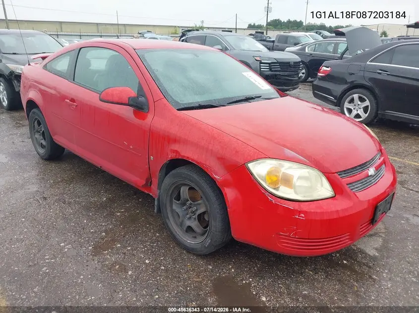 2008 Chevrolet Cobalt Lt VIN: 1G1AL18F087203184 Lot: 45636343