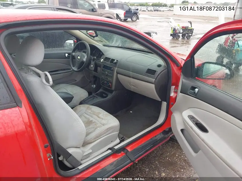 2008 Chevrolet Cobalt Lt VIN: 1G1AL18F087203184 Lot: 45636343