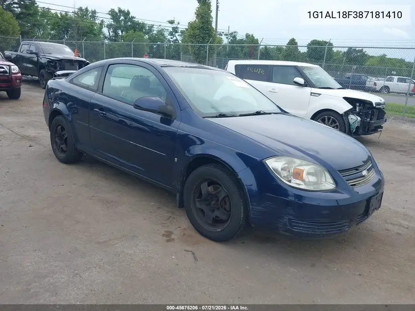 2008 Chevrolet Cobalt Lt VIN: 1G1AL18F387181410 Lot: 45675206