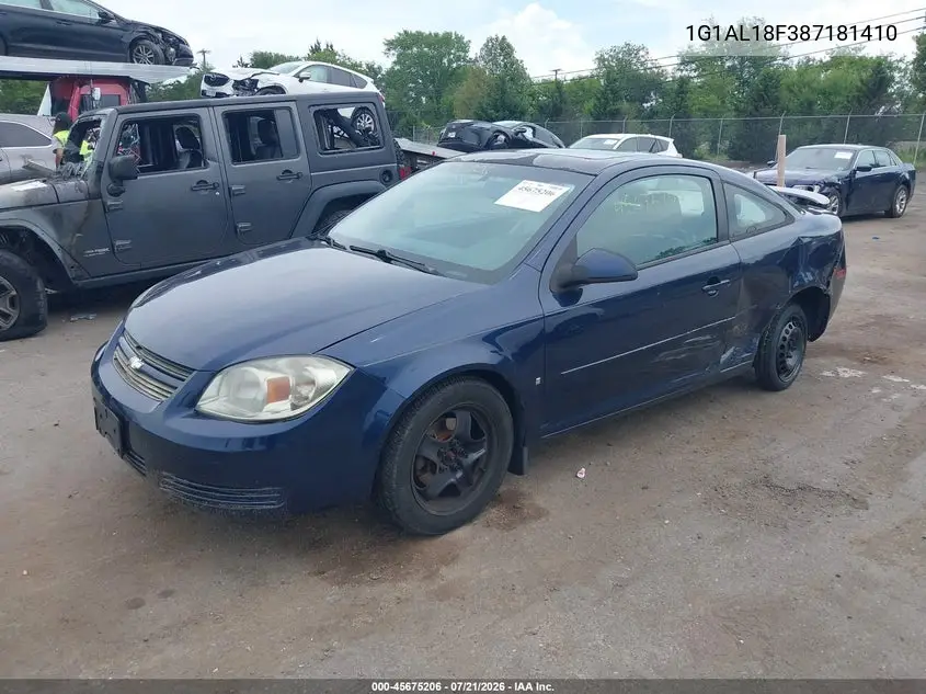 2008 Chevrolet Cobalt Lt VIN: 1G1AL18F387181410 Lot: 45675206
