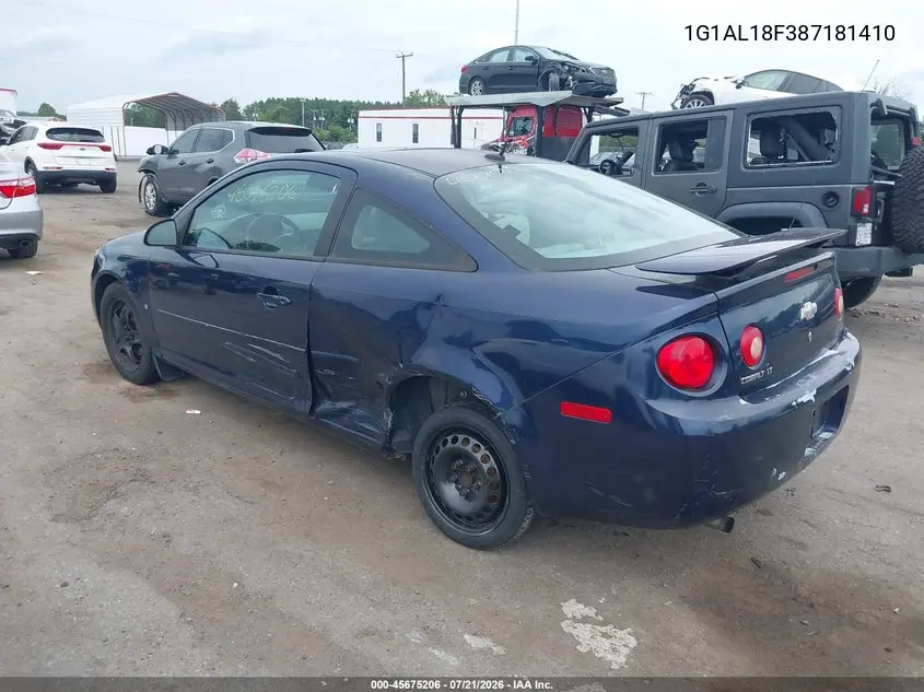 2008 Chevrolet Cobalt Lt VIN: 1G1AL18F387181410 Lot: 45675206
