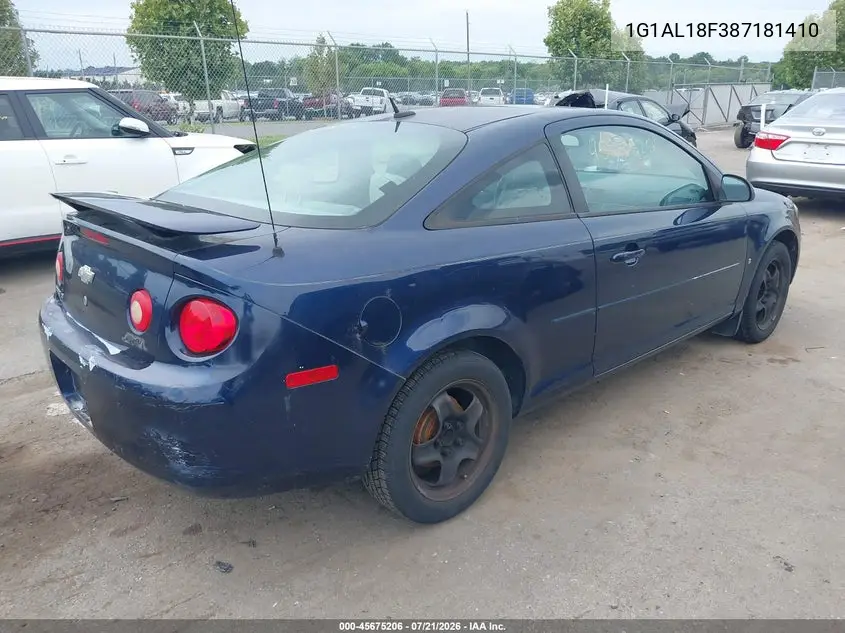 2008 Chevrolet Cobalt Lt VIN: 1G1AL18F387181410 Lot: 45675206
