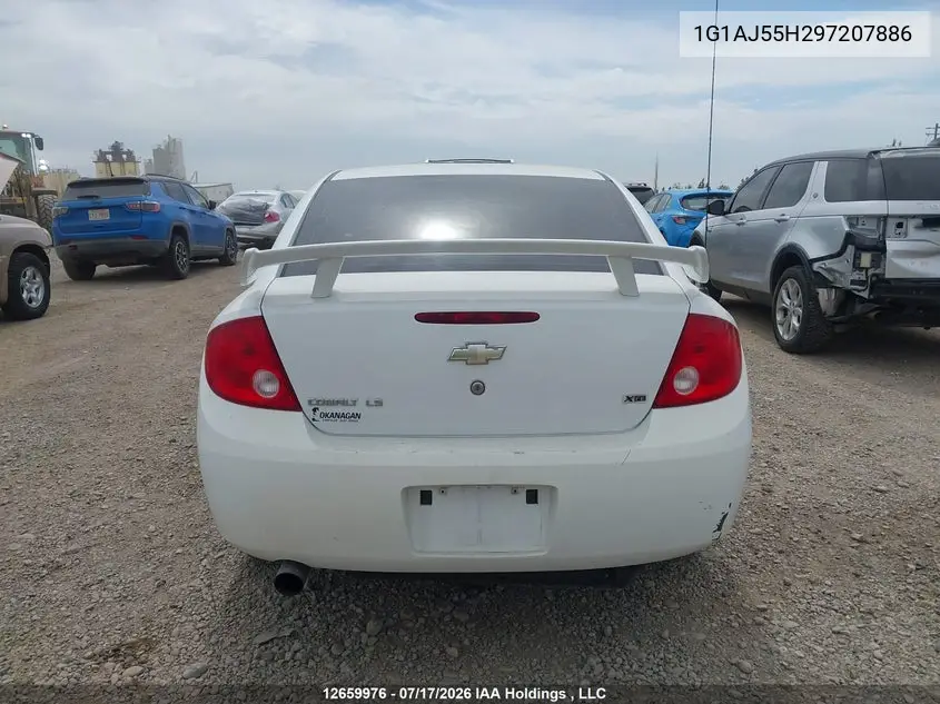 2009 Chevrolet Cobalt Ls VIN: 1G1AJ55H297207886 Lot: 12659976x