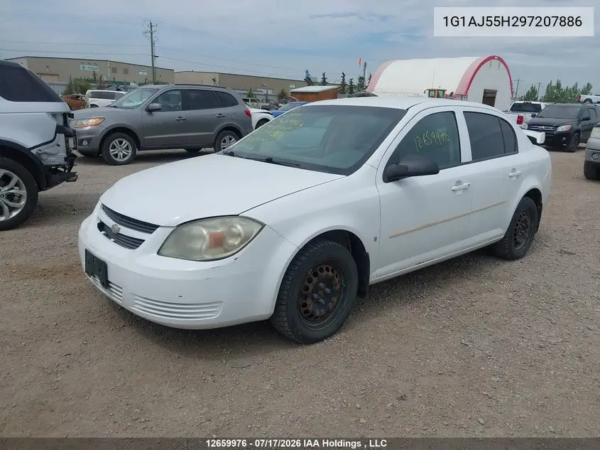 2009 Chevrolet Cobalt Ls VIN: 1G1AJ55H297207886 Lot: 12659976x