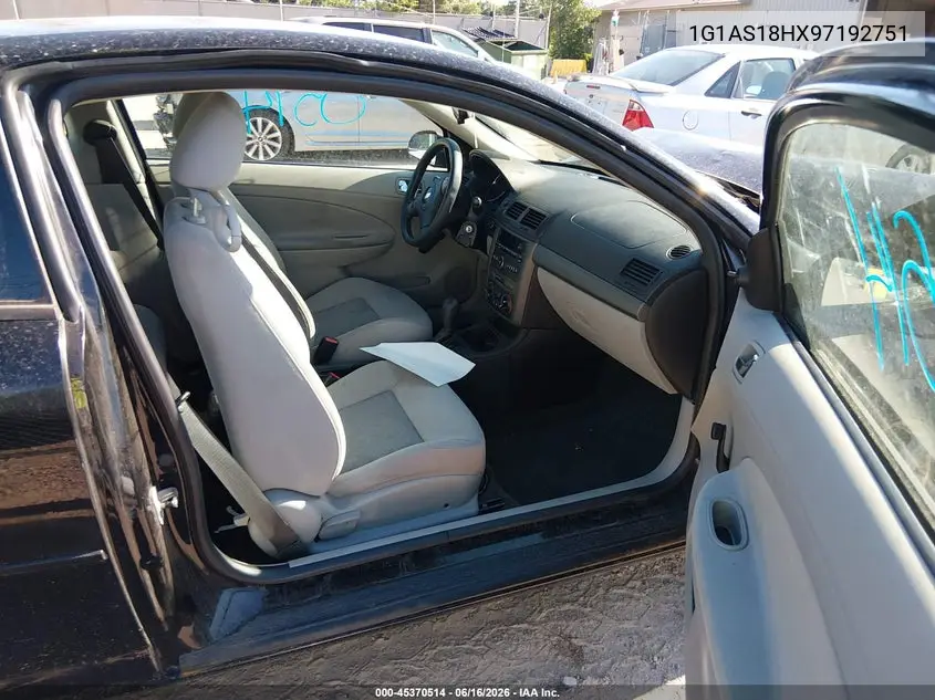 2009 Chevrolet Cobalt Ls VIN: 1G1AS18HX97192751 Lot: 45370514