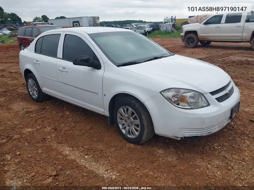 2009 Chevrolet Cobalt Ls VIN: 1G1AS58H897190147 Lot: 45452573