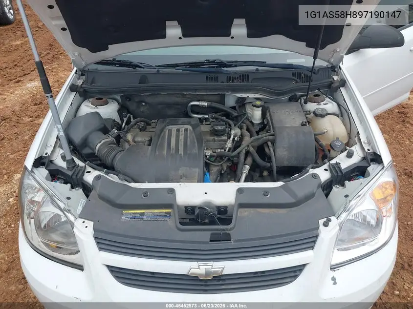 2009 Chevrolet Cobalt Ls VIN: 1G1AS58H897190147 Lot: 45452573