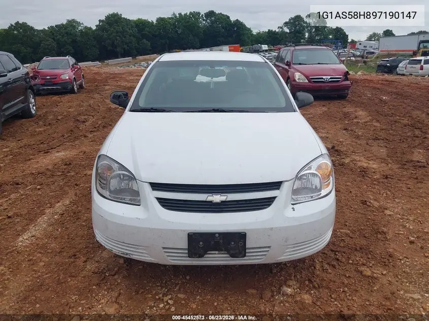2009 Chevrolet Cobalt Ls VIN: 1G1AS58H897190147 Lot: 45452573