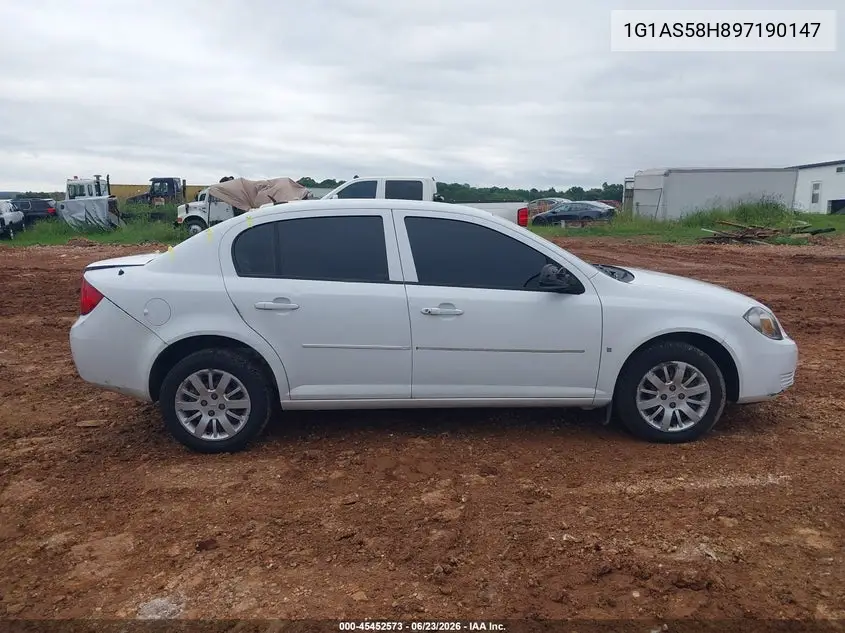 2009 Chevrolet Cobalt Ls VIN: 1G1AS58H897190147 Lot: 45452573