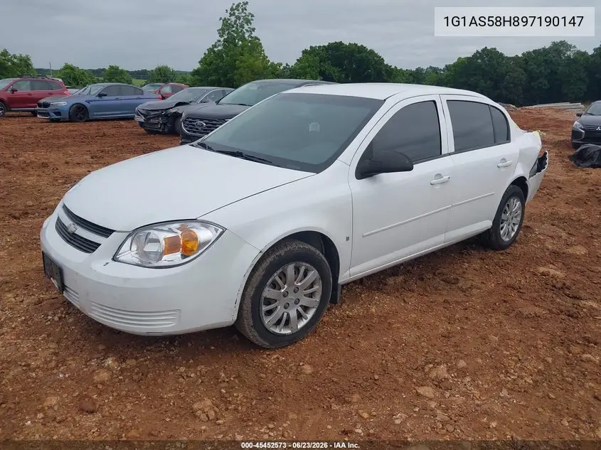 2009 Chevrolet Cobalt Ls VIN: 1G1AS58H897190147 Lot: 45452573