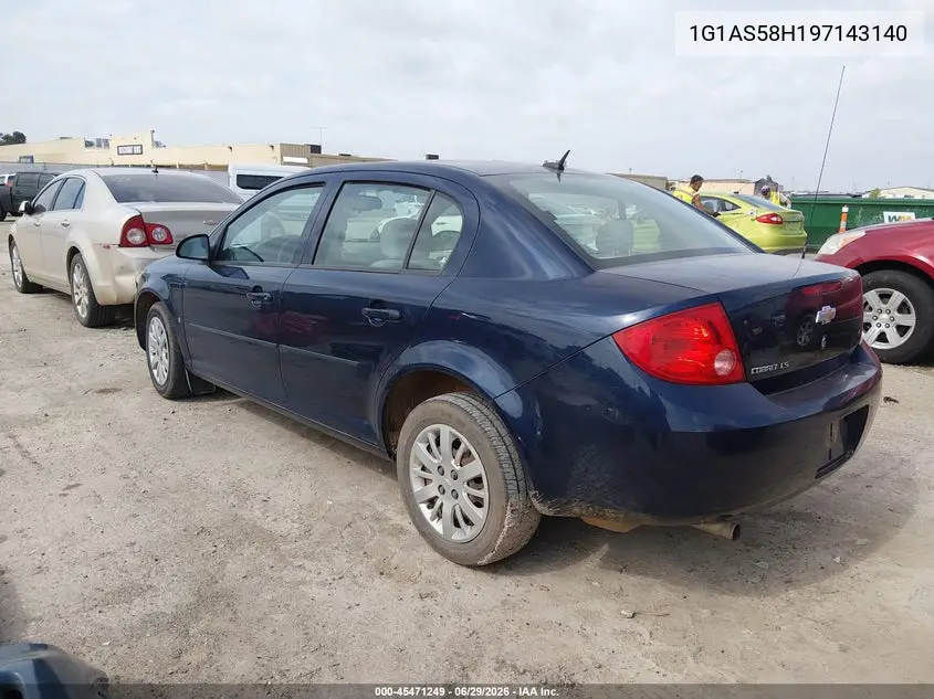 2009 Chevrolet Cobalt Ls VIN: 1G1AS58H197143140 Lot: 45471249