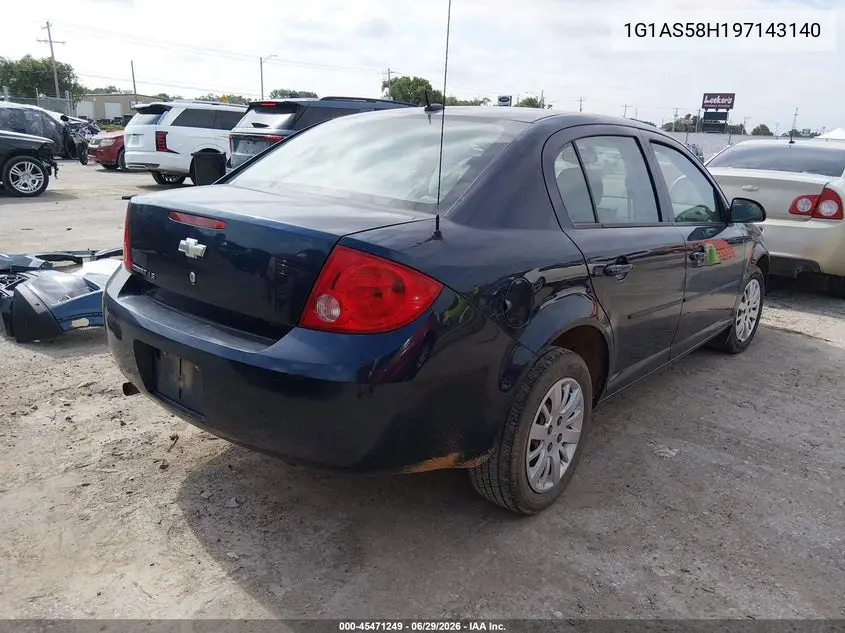 2009 Chevrolet Cobalt Ls VIN: 1G1AS58H197143140 Lot: 45471249