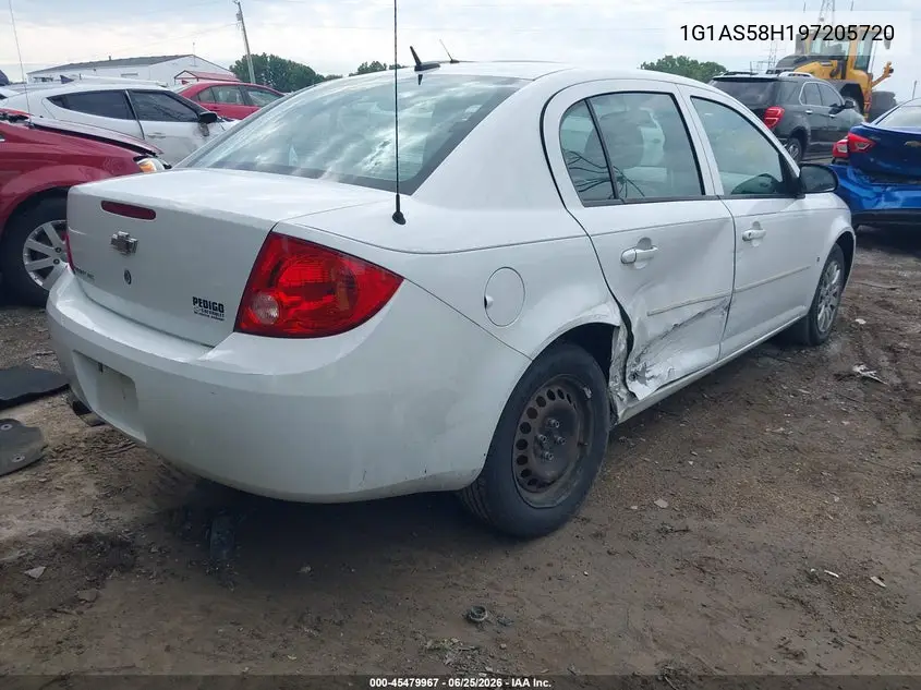 2009 Chevrolet Cobalt Ls VIN: 1G1AS58H197205720 Lot: 45479967