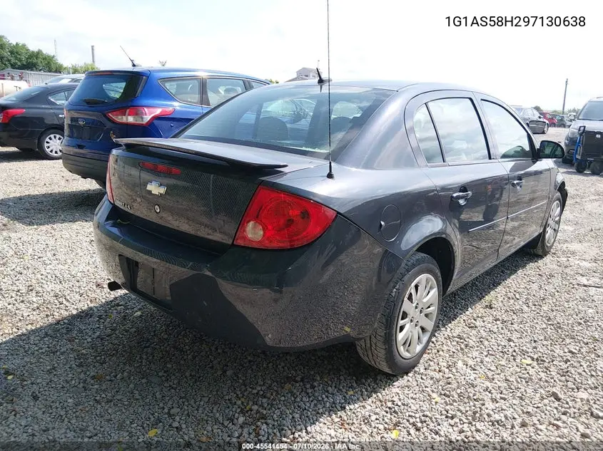 2009 Chevrolet Cobalt Ls VIN: 1G1AS58H297130638 Lot: 45541454