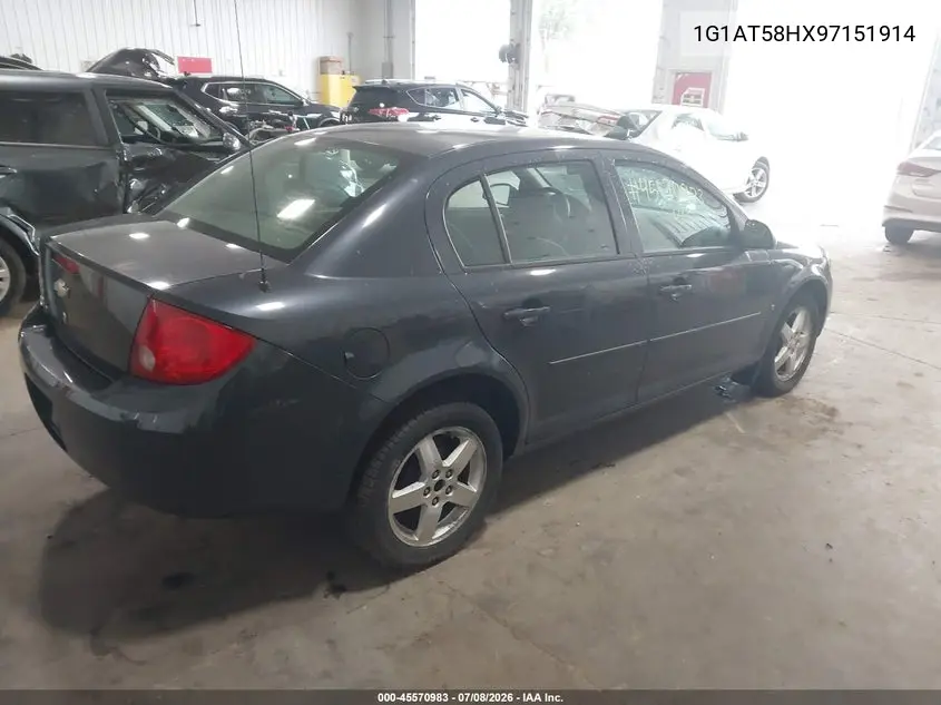 2009 Chevrolet Cobalt Lt VIN: 1G1AT58HX97151914 Lot: 45570983