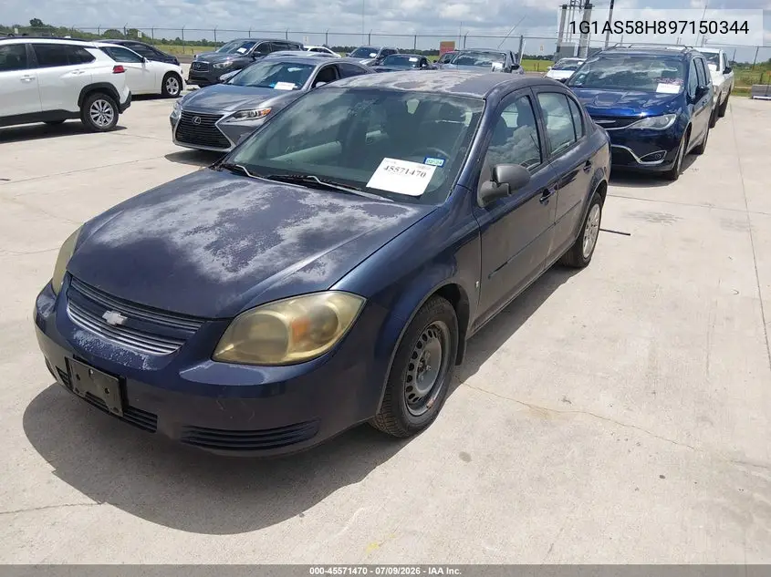 2009 Chevrolet Cobalt Ls VIN: 1G1AS58H897150344 Lot: 45571470