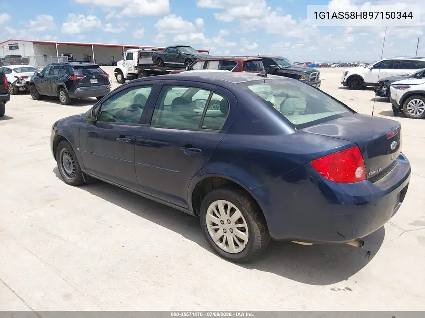 2009 Chevrolet Cobalt Ls VIN: 1G1AS58H897150344 Lot: 45571470