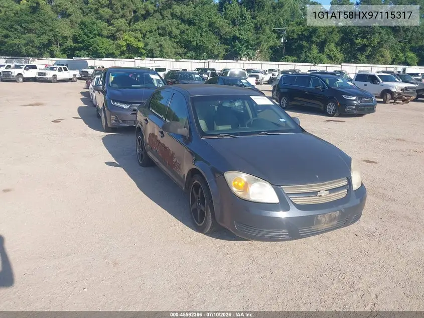2009 Chevrolet Cobalt Lt VIN: 1G1AT58HX97115317 Lot: 45592366
