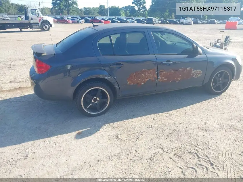 2009 Chevrolet Cobalt Lt VIN: 1G1AT58HX97115317 Lot: 45592366