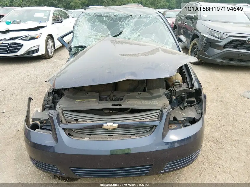 2009 Chevrolet Cobalt Lt VIN: 1G1AT58H197194649 Lot: 45654840