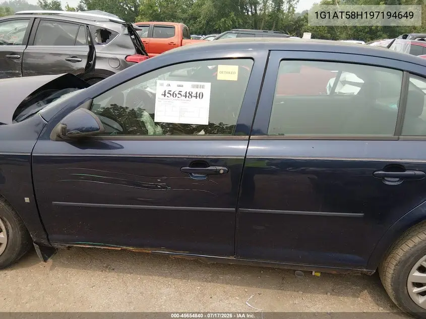 2009 Chevrolet Cobalt Lt VIN: 1G1AT58H197194649 Lot: 45654840