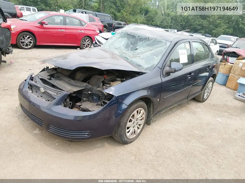 2009 Chevrolet Cobalt Lt VIN: 1G1AT58H197194649 Lot: 45654840