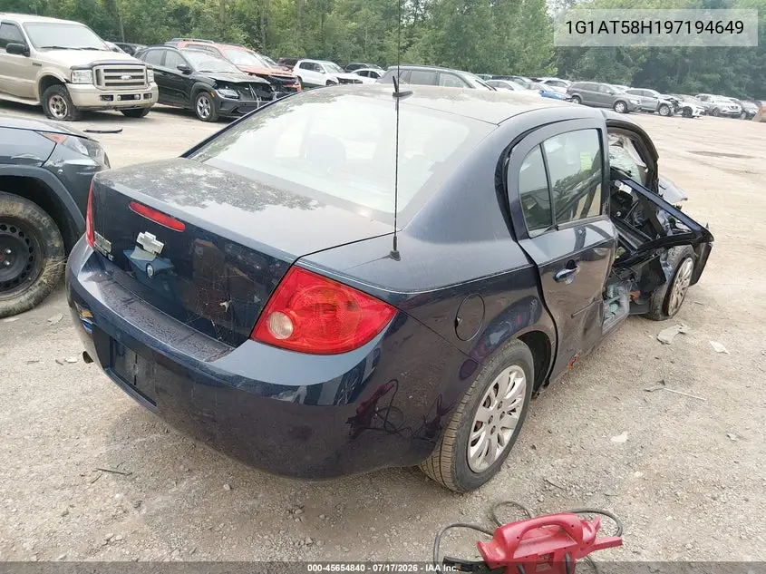 2009 Chevrolet Cobalt Lt VIN: 1G1AT58H197194649 Lot: 45654840