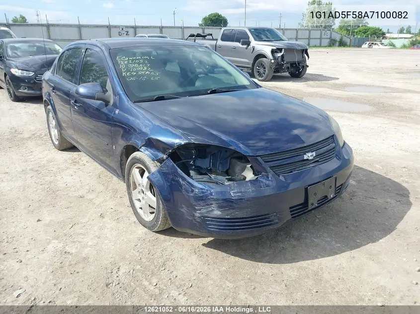 2010 Chevrolet Cobalt Lt VIN: 1G1AD5F58A7100082 Lot: 12621052