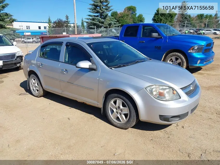 2010 Chevrolet Cobalt 2Lt VIN: 1G1AF5F5XA7155658 Lot: 30087849