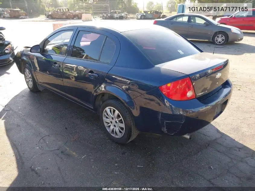 1G1AD5F51A7177165 2010 Chevrolet Cobalt Lt