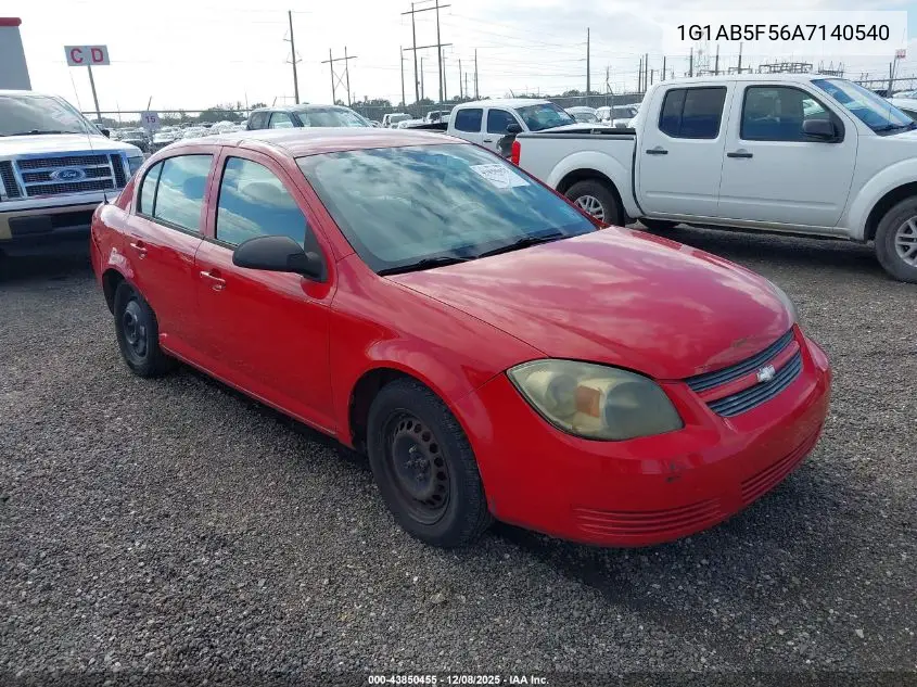 1G1AB5F56A7140540 2010 Chevrolet Cobalt Ls
